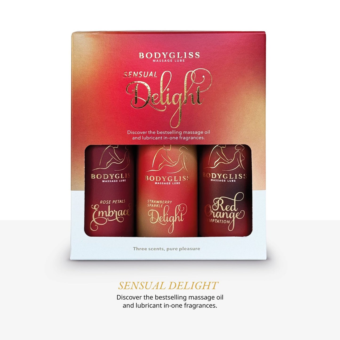 BodyGliss - Edição Viagem pack de 3 - Prazer Sensual
