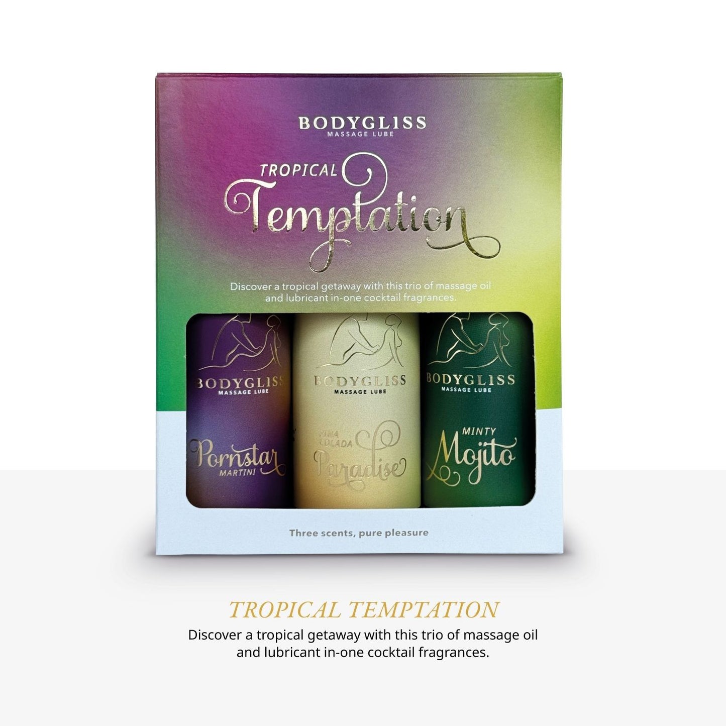 BodyGliss - Travel Edition 3-pack - Tropical Temptation – Massage Oil