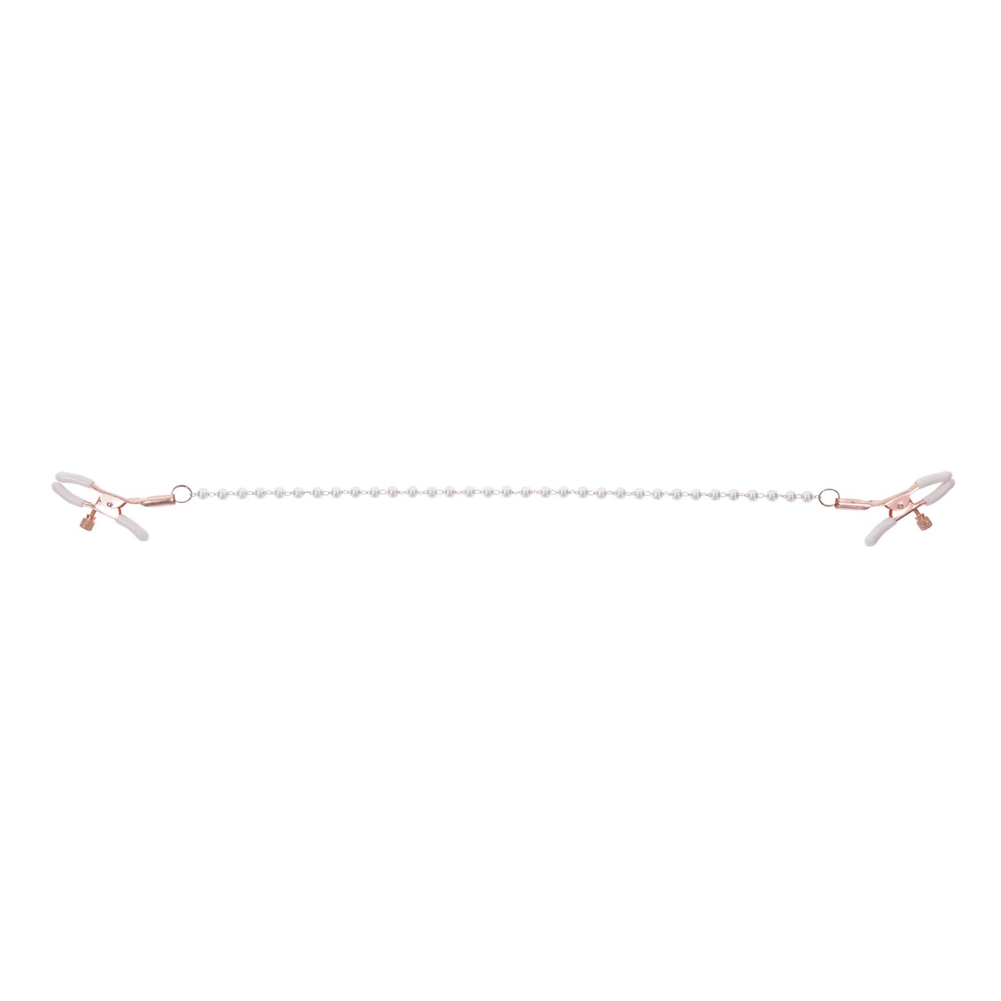 Sportsheets – Peaches ‘n CreaMe Pearl Nipple Clamps – Cream