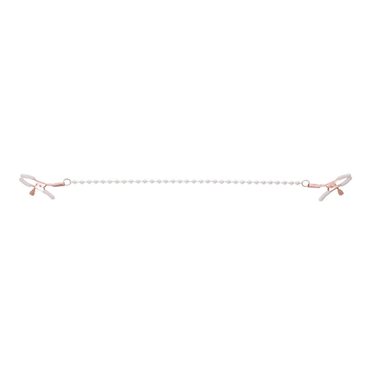 Sportsheets – Peaches ‘n CreaMe Pearl Nipple Clamps – Cream