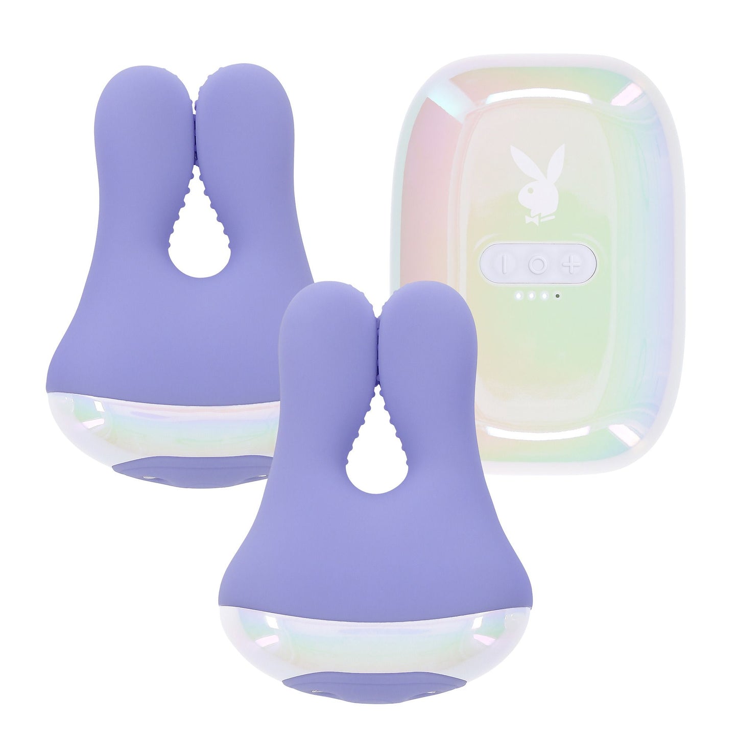 Playboy Pleasure – In A Pinch – Vibrating Nipple Clamps – Adjustable Nipple Clamps