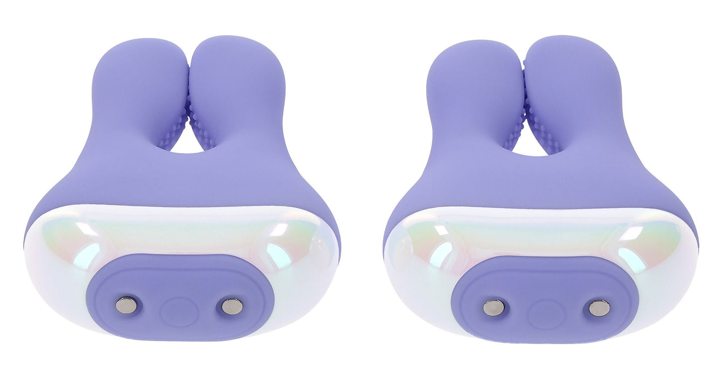 Playboy Pleasure – In A Pinch – Vibrating Nipple Clamps – Adjustable Nipple Clamps