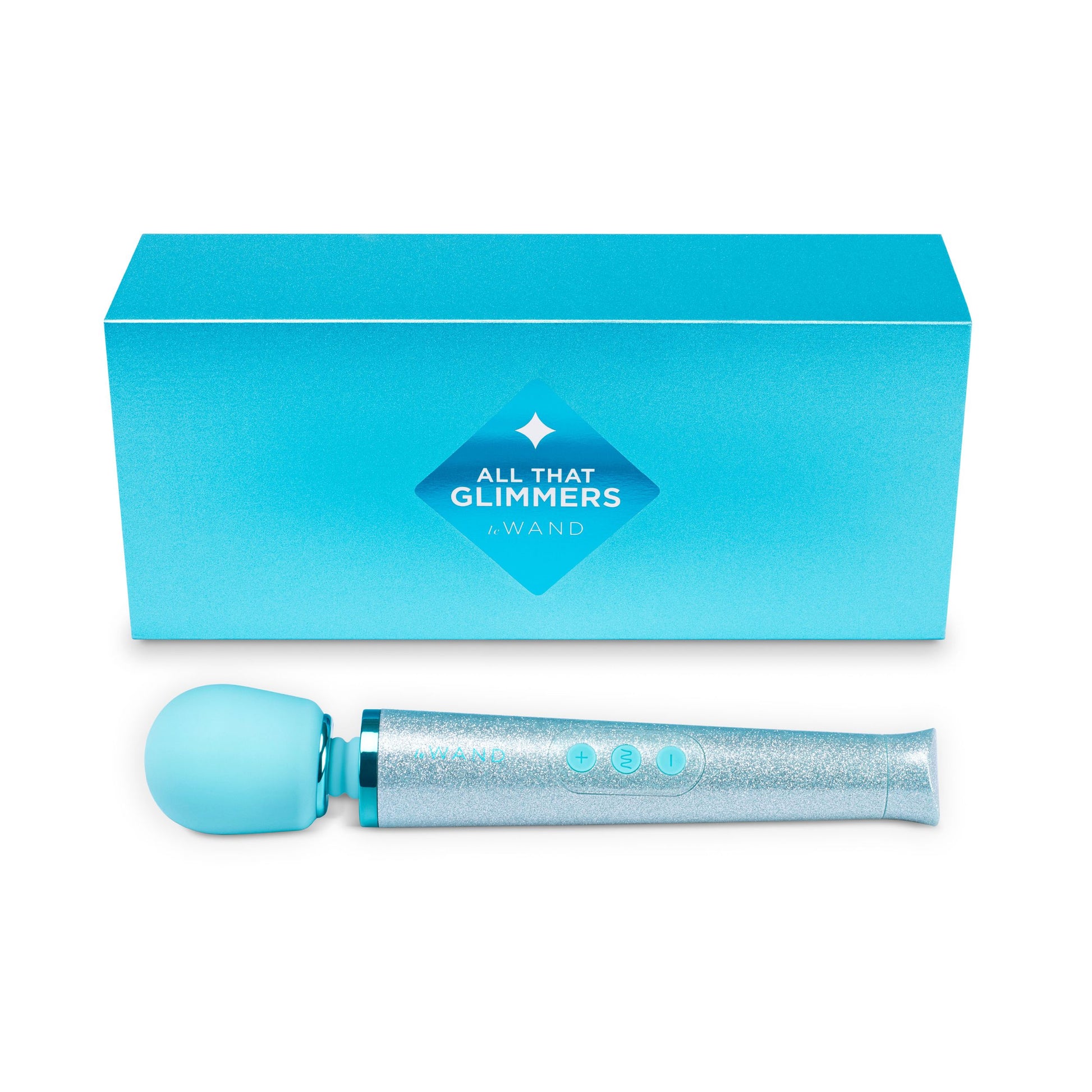 Le Wand – Petite All That Glimmers Wand Vibrator – Blue