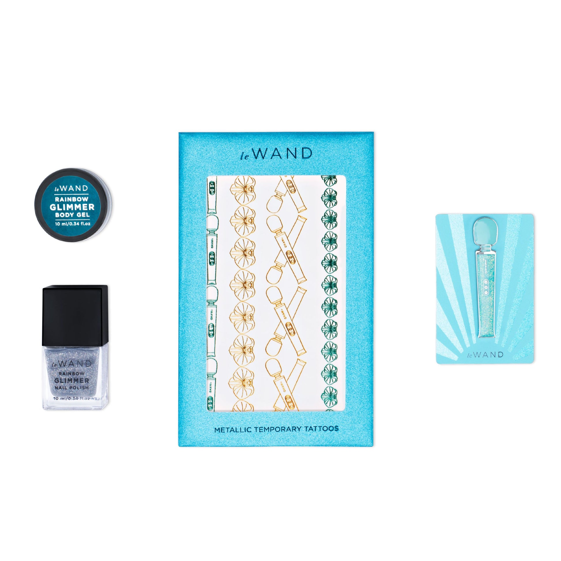 Le Wand – Petite All That Glimmers Wand Vibrator – Blue