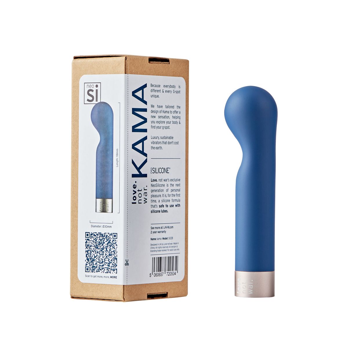 Love Not War – Kama G-Spot Vibrator – Blue – G Spot Vibrator