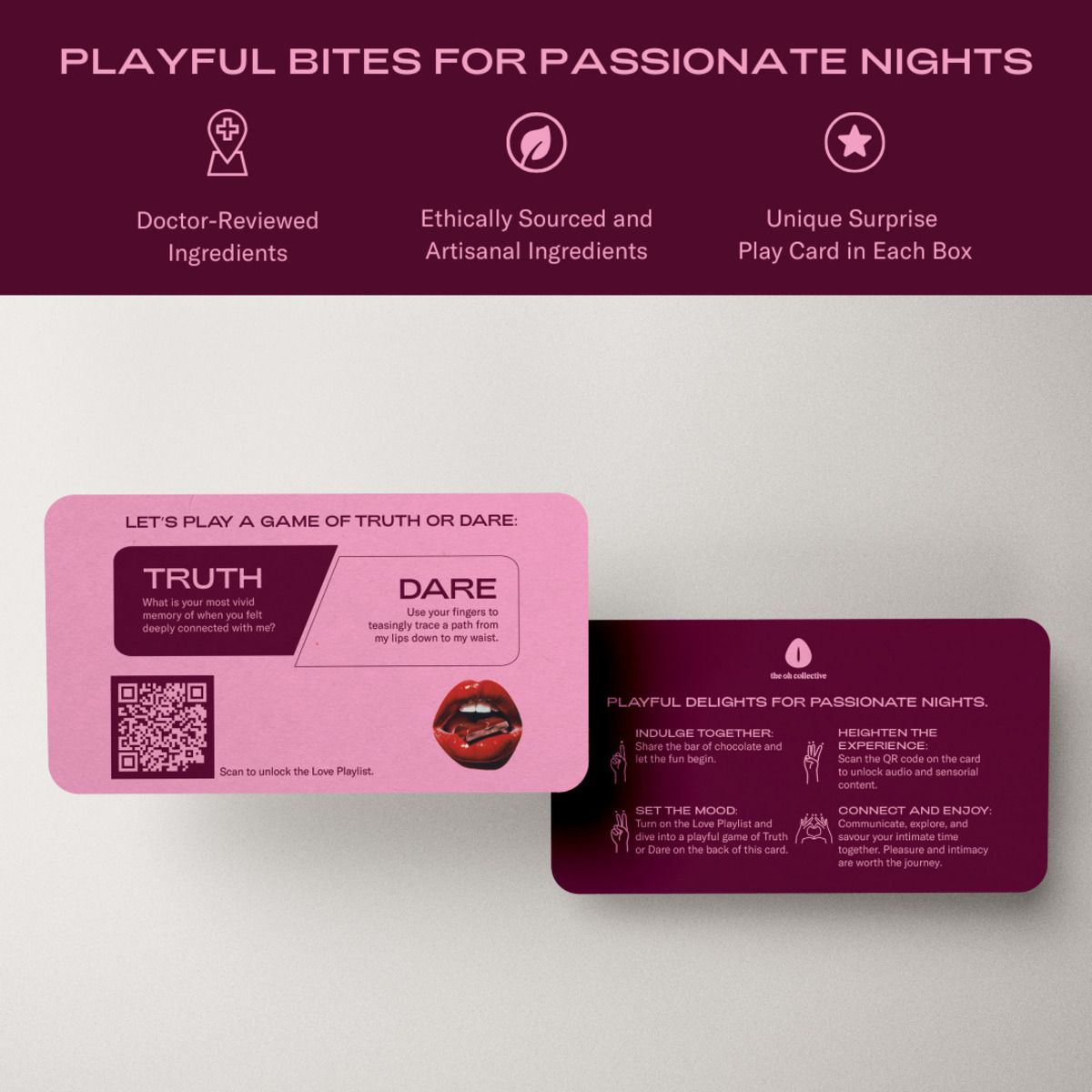 The Oh Collective – Date Night Chocolates – With Maca & Ginseng – Erection Pills