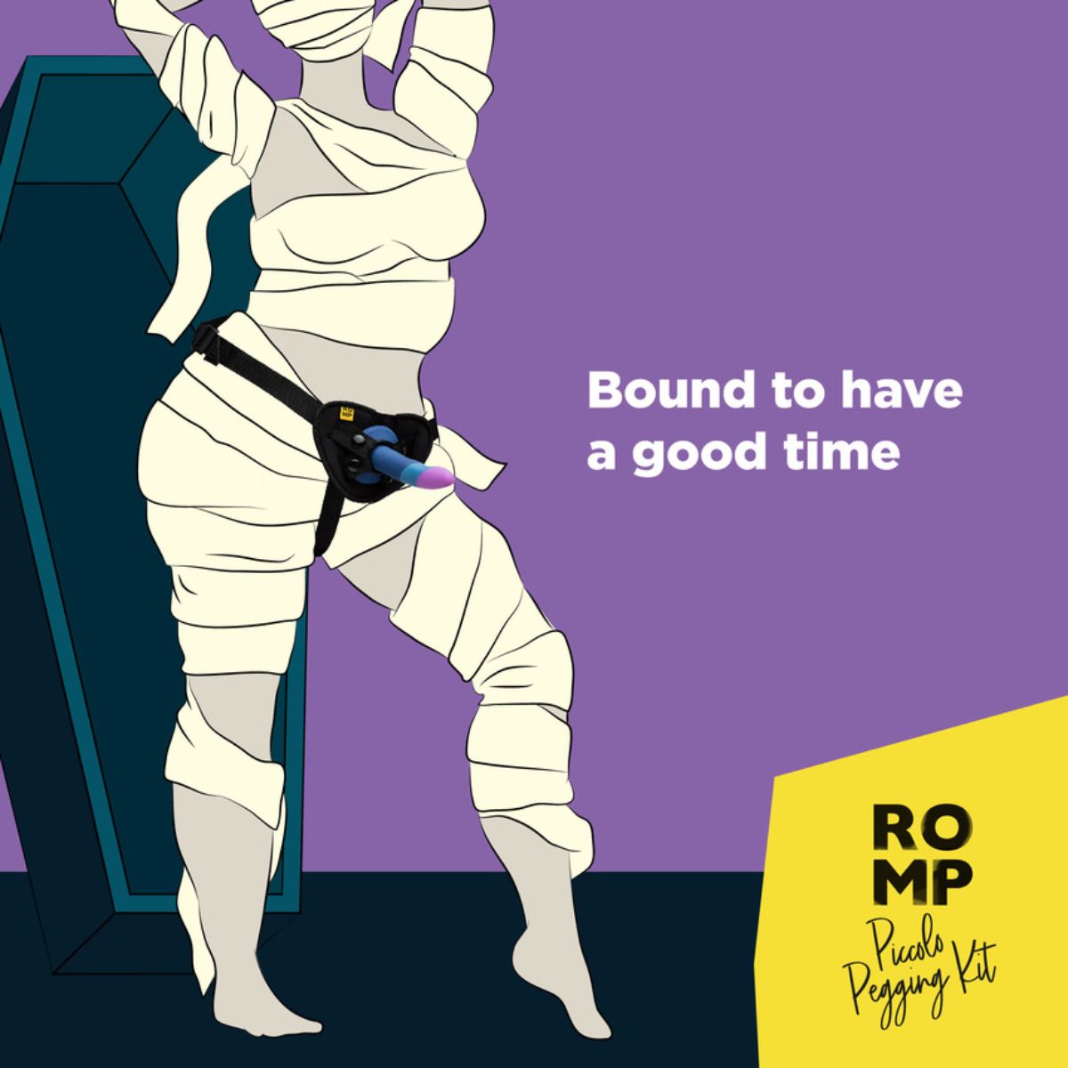 ROMP – Piccolo Pegging Kit – With Dildo & Harness