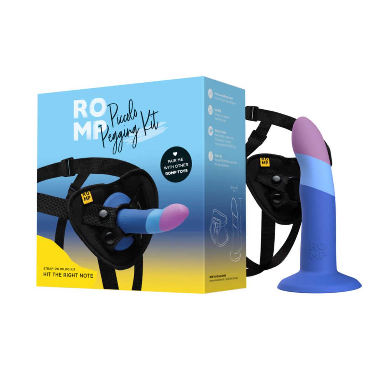 ROMP Piccolo Pegging Kit With Dildo & Harness lingerie