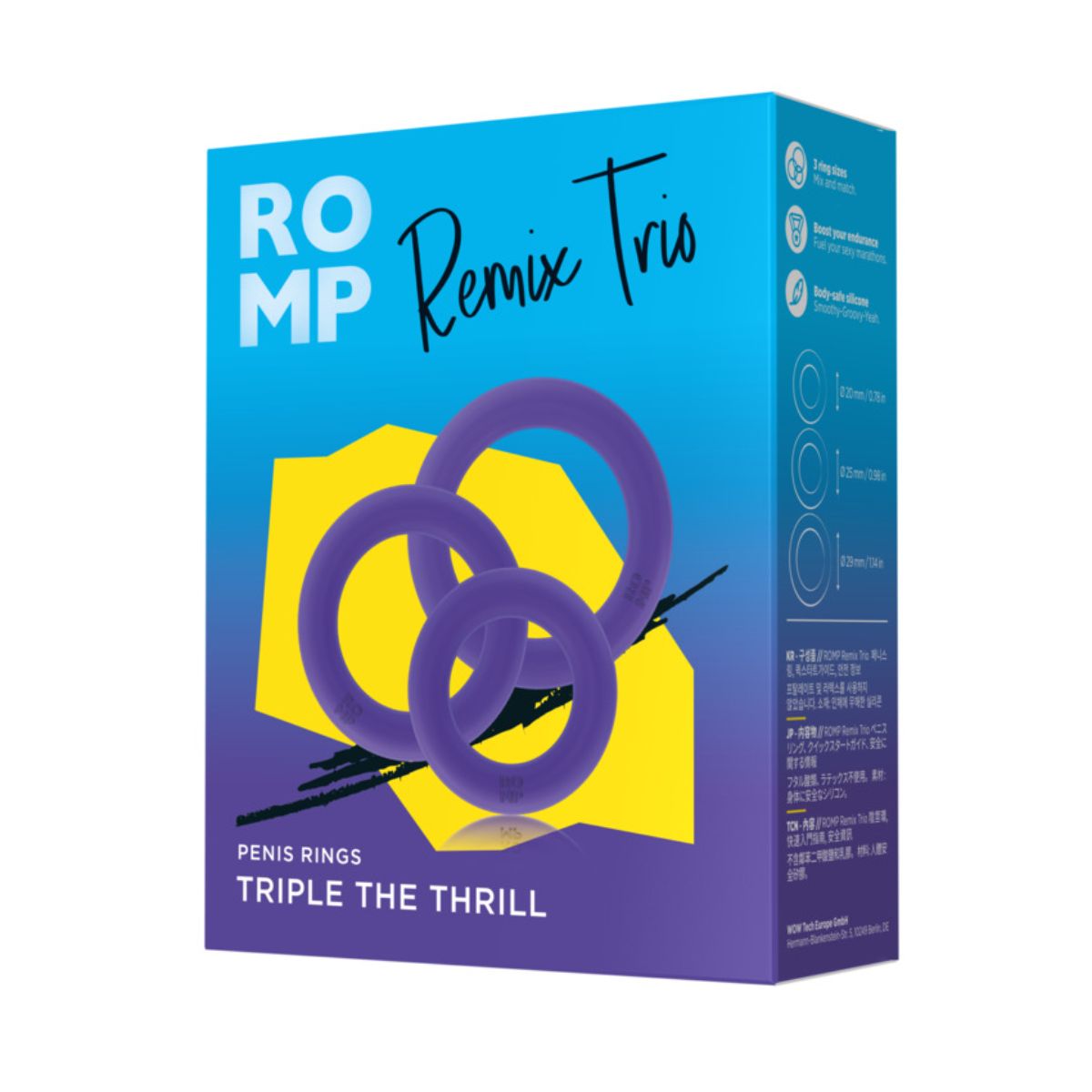 ROMP – Remix Trio Cock Rings – Violet