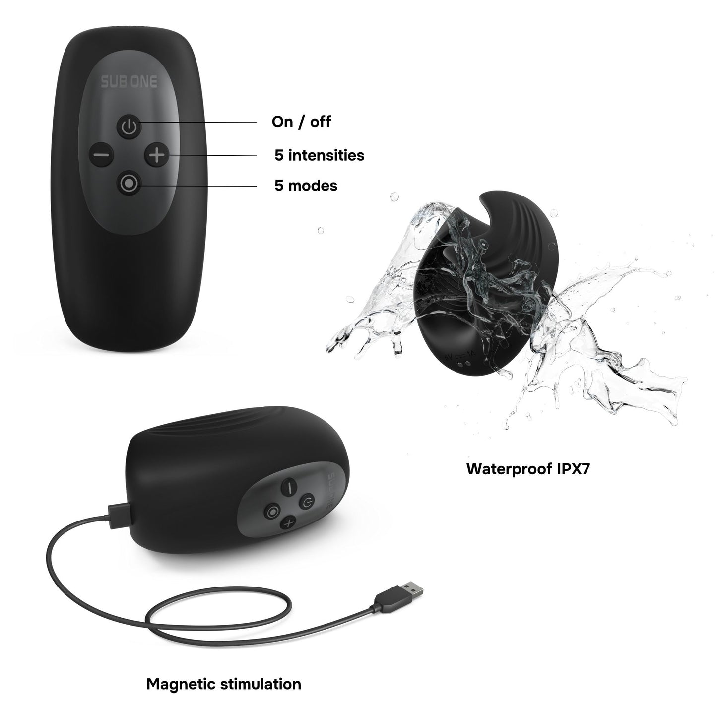 Man.Wand – Sub One Stimulator – Infinite Black – Male Masturbator