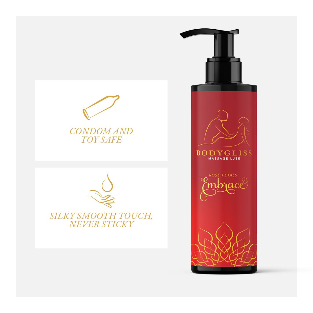 BodyGliss - Massage Oil And Lubricant in 1 Rose Petals -150 ml