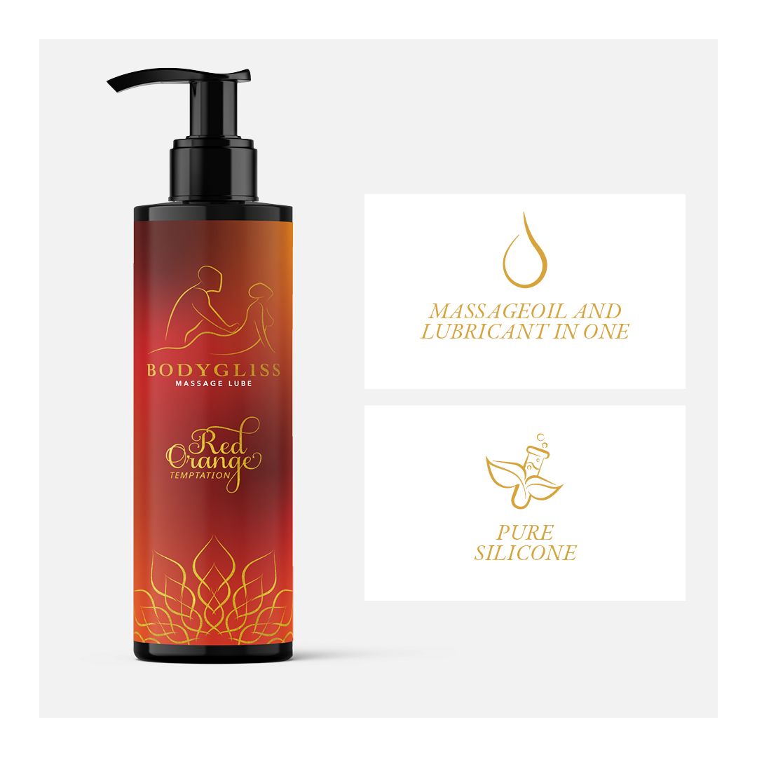 BodyGliss - Massage Oil and Lubricant in 1 Blood Orange - 150 ml