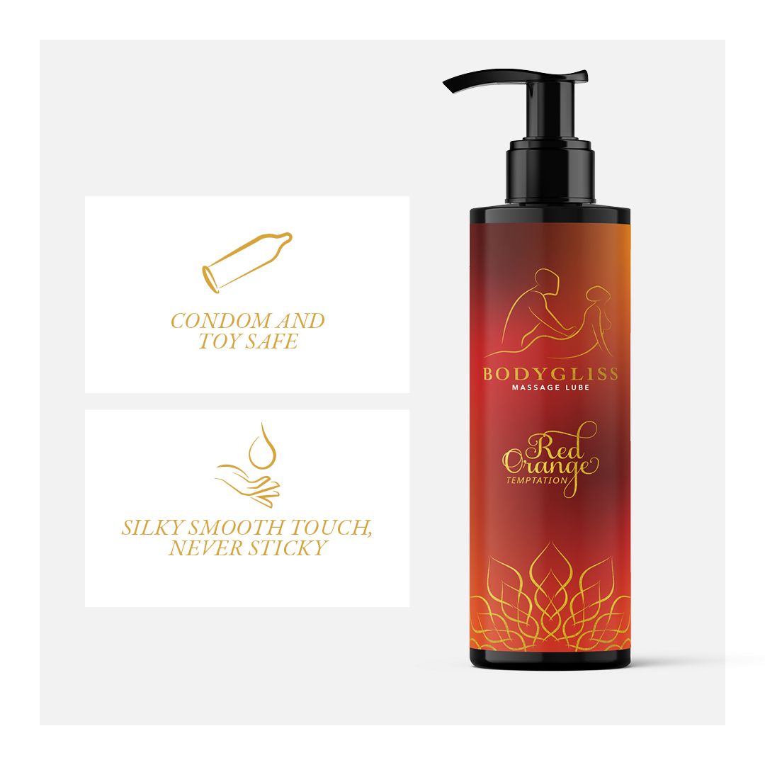 BodyGliss - Massage Oil and Lubricant in 1 Blood Orange - 150 ml