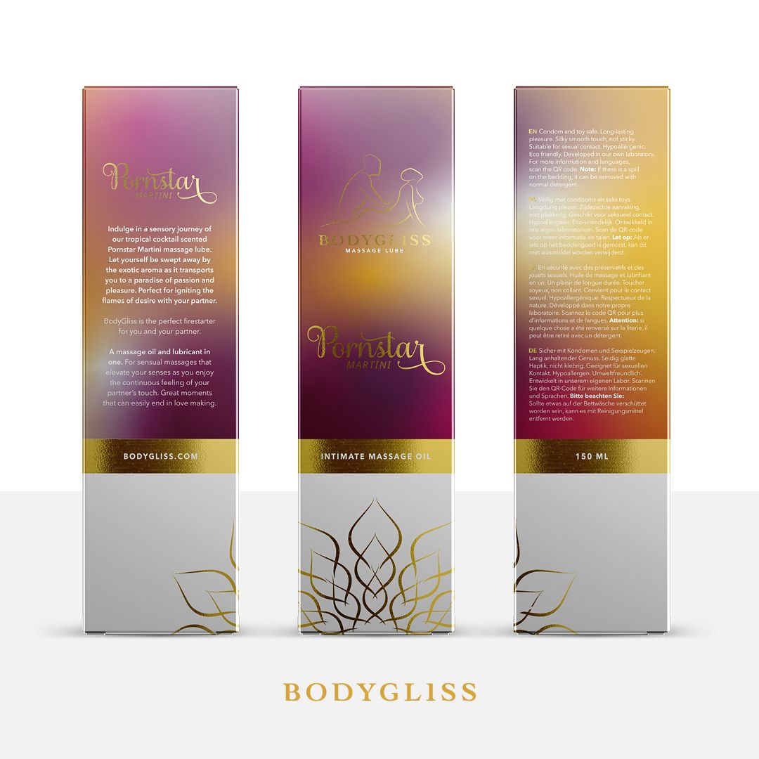 BodyGliss - Massage Oil and Lubricant in 1 Pornstar Martini - 150 ml