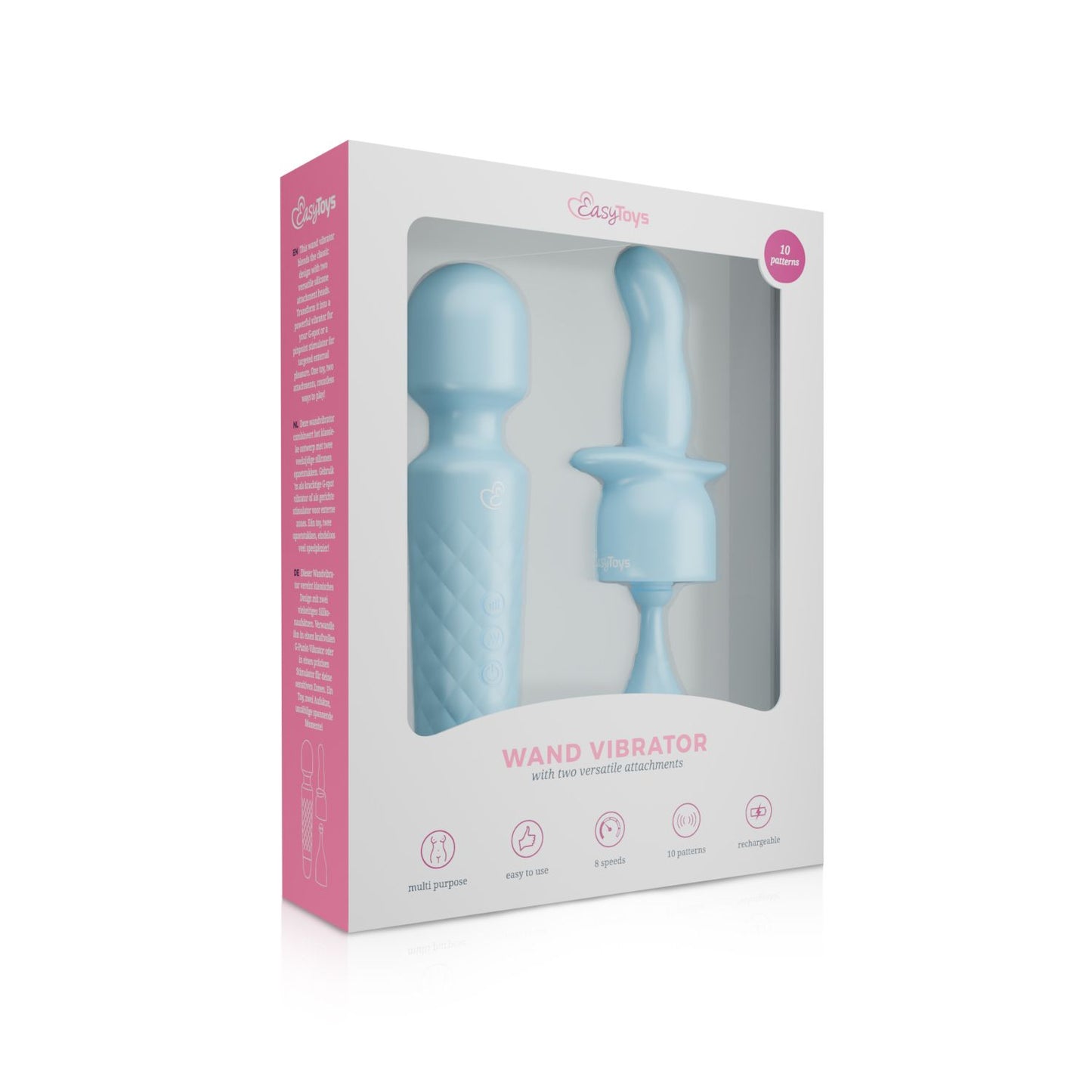 EasyToys – Vibrador Mini-Wand da Coleção Wand – Azul