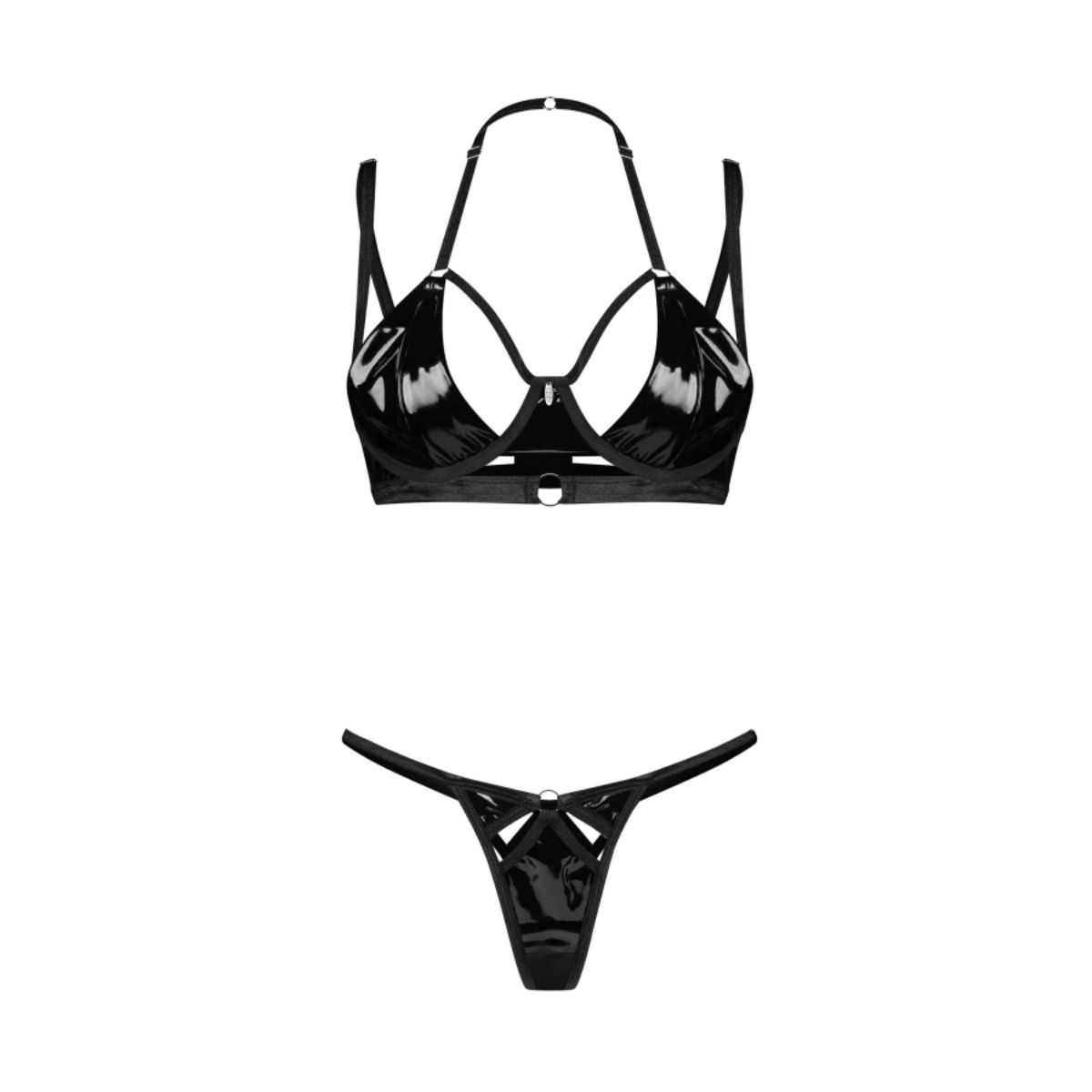 Obsessive – Keira Lise 2-Piece Set – Black – Lingerie Set