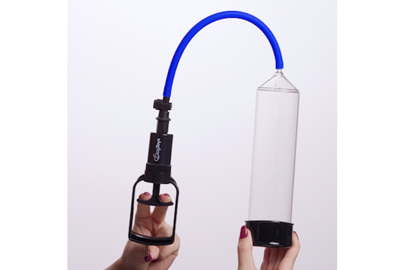 Finger Grip Penis Pump Black