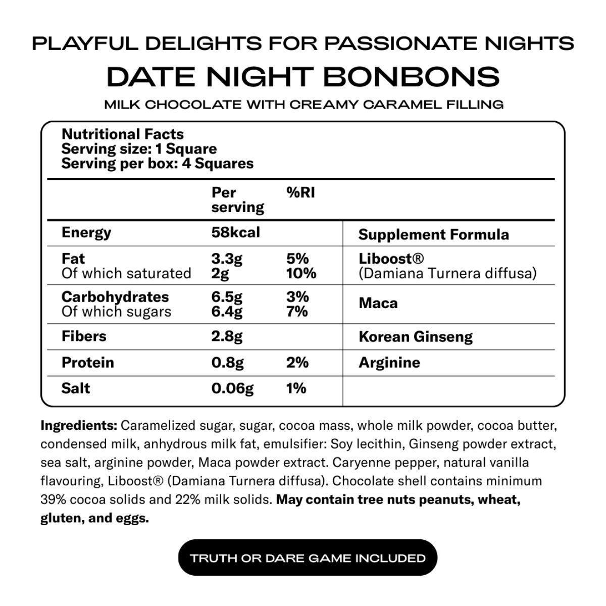 The Oh Collective – Date Night Bonbon – Playful Love Chocolate – Erection Pills
