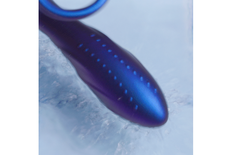 Hueman - Black Hole Anal Vibrator With Cockring