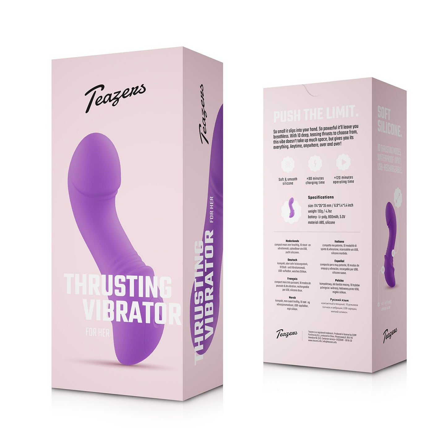 Teazers – Mini Vibrador de Impulso – Roxo