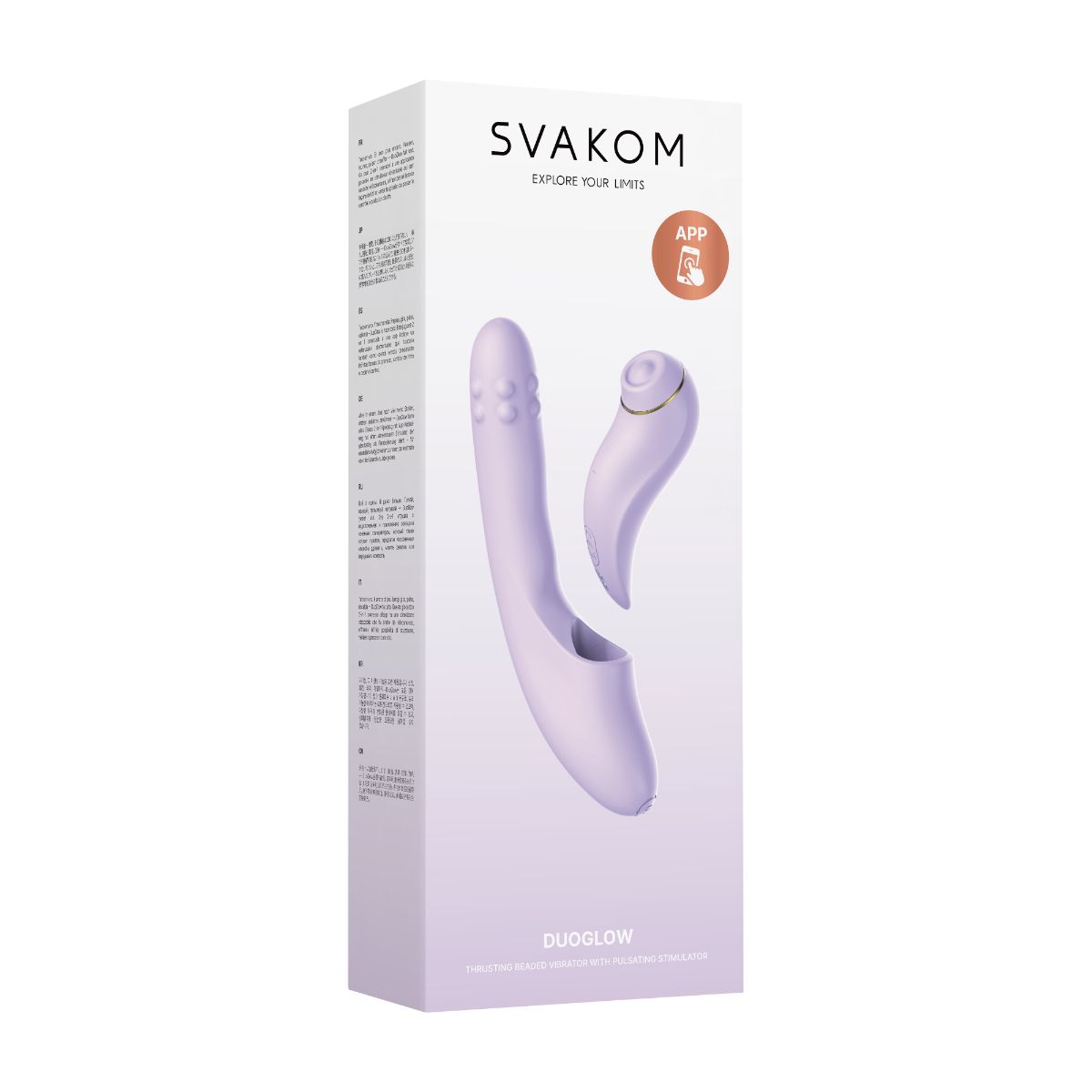 Svakom – DuoGlow App Controlled Vibrator – Purple – Clitoral Vibrator