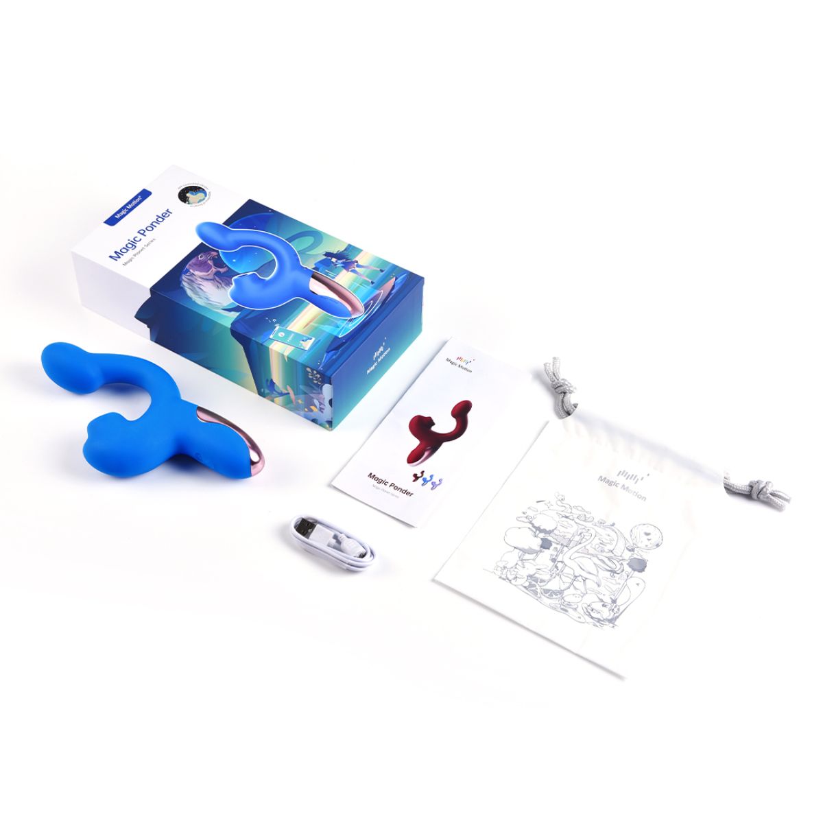 Magic Motion – Magic Ponder Vibrator with Lick & g-Spot Function – Blue