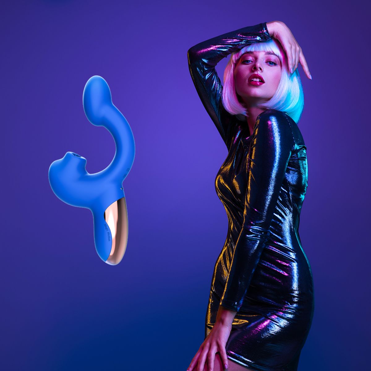 Magic Motion – Magic Ponder Vibrator with Lick & g-Spot Function – Blue