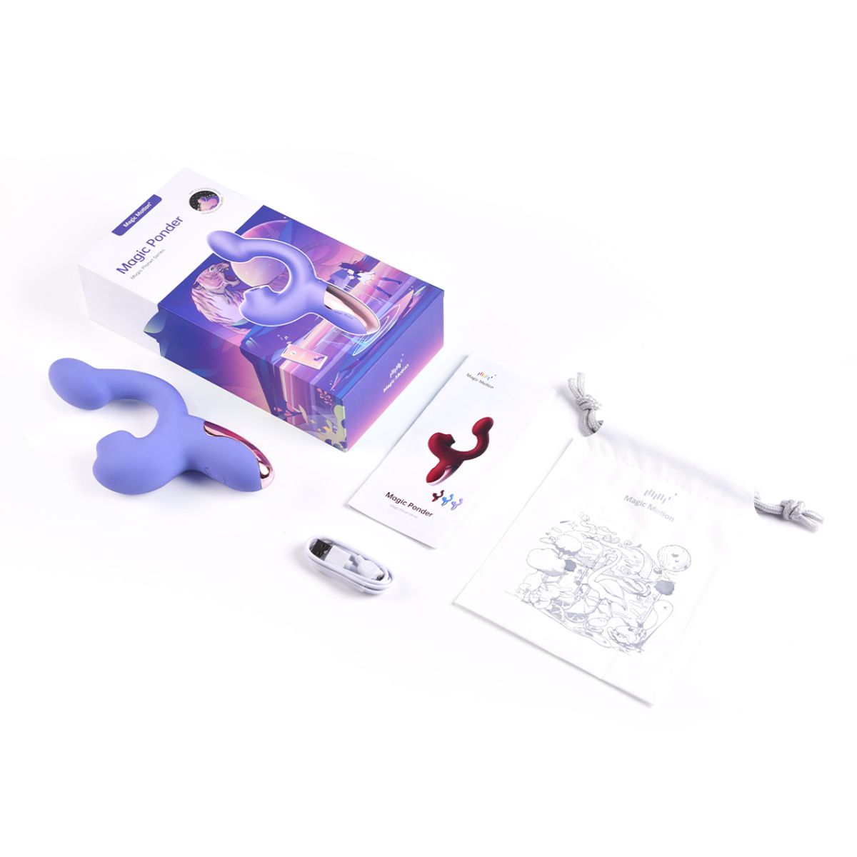 Magic Motion – Magic Ponder Vibrator with Lick & g-Spot Function – Purple