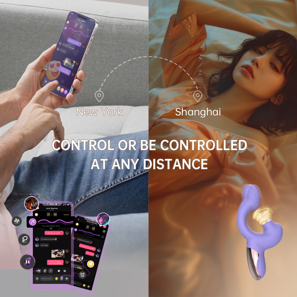 Magic Motion – Magic Ponder Vibrator with Lick & g-Spot Function – Purple