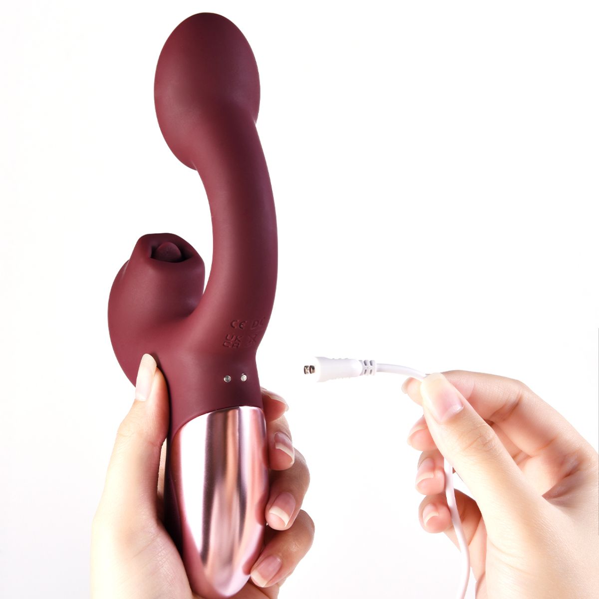 Magic Motion – Vibrador Magic Ponder com Funções de Lambida e Ponto G – Vermelho