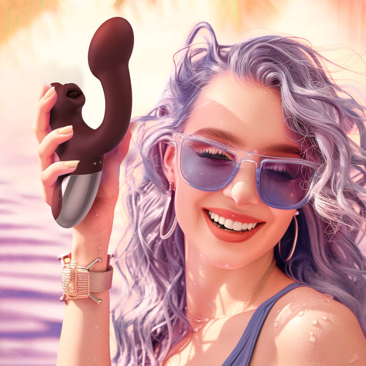 Magic Motion – Vibrador Magic Ponder com Funções de Lambida e Ponto G – Vermelho