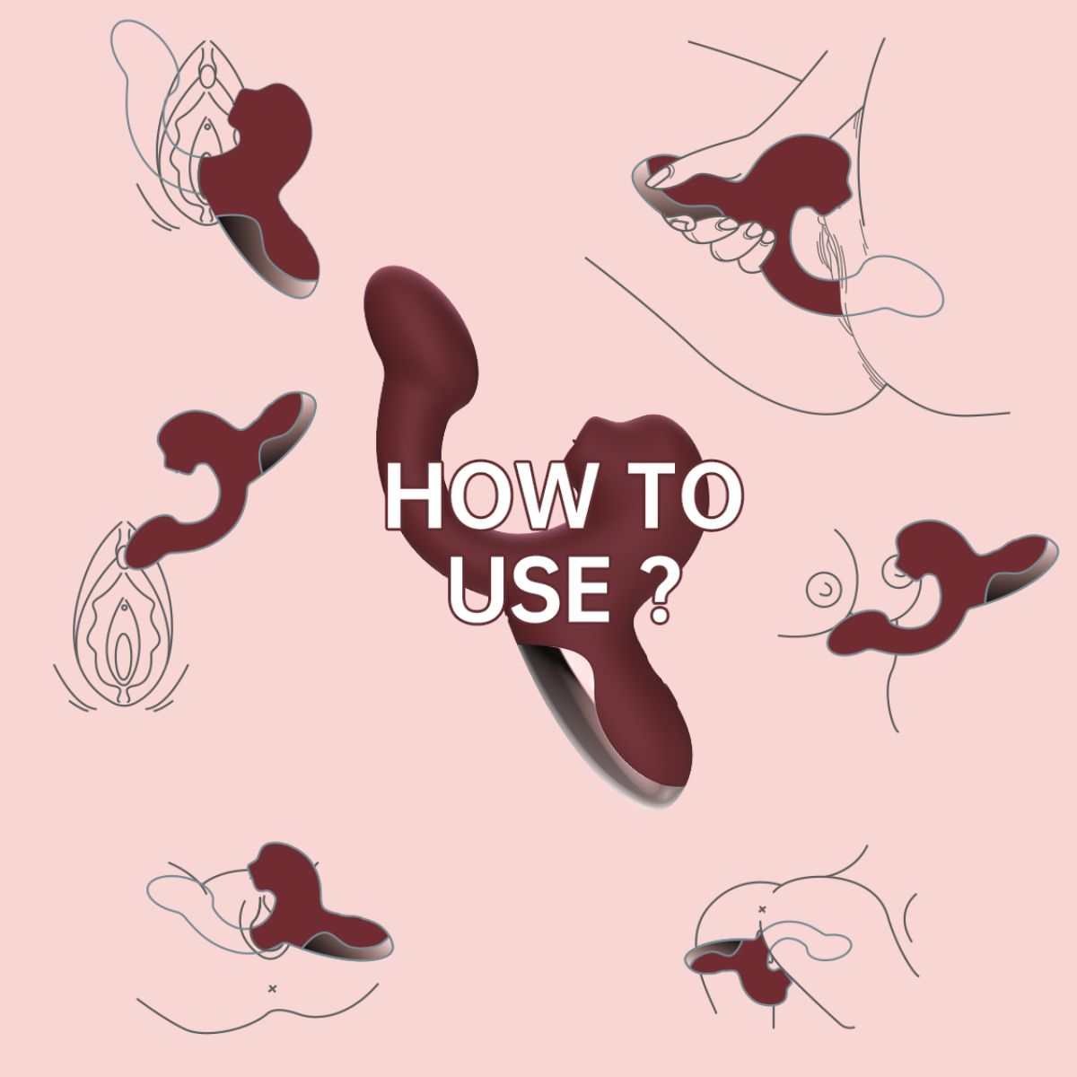 Magic Motion – Vibrador Magic Ponder com Funções de Lambida e Ponto G – Vermelho