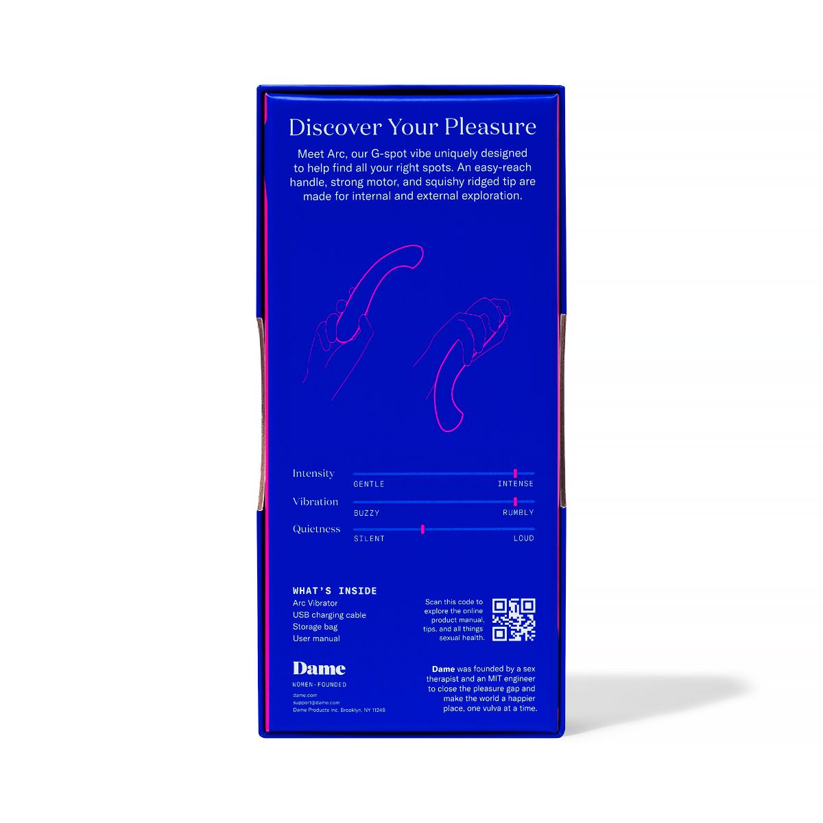 Dame - Arc G-Spot Vibrator - Purple – G Spot Vibrator