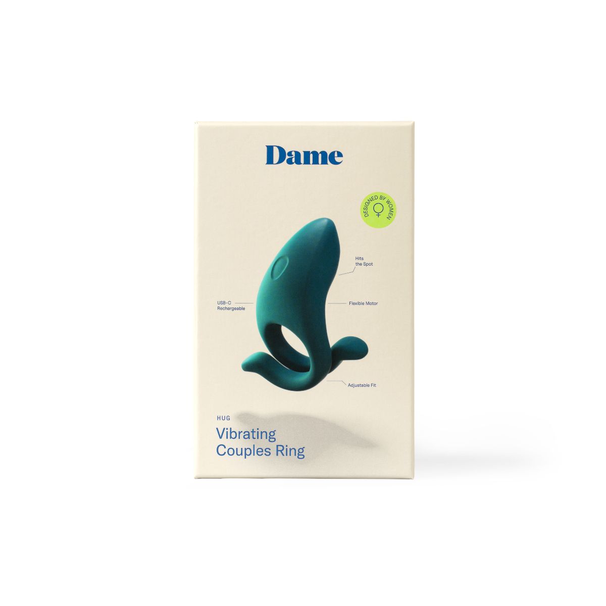 Dame - Hug Adjustable Cock Ring - Fir – Vibrating Cock Ring