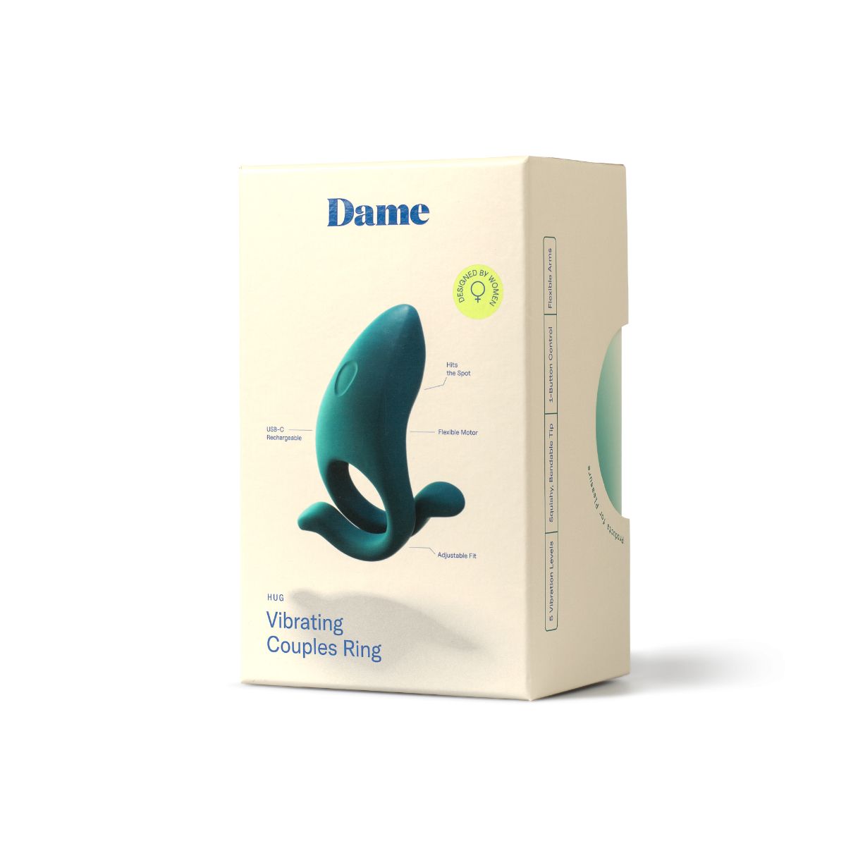 Dame - Hug Adjustable Cock Ring - Fir – Vibrating Cock Ring