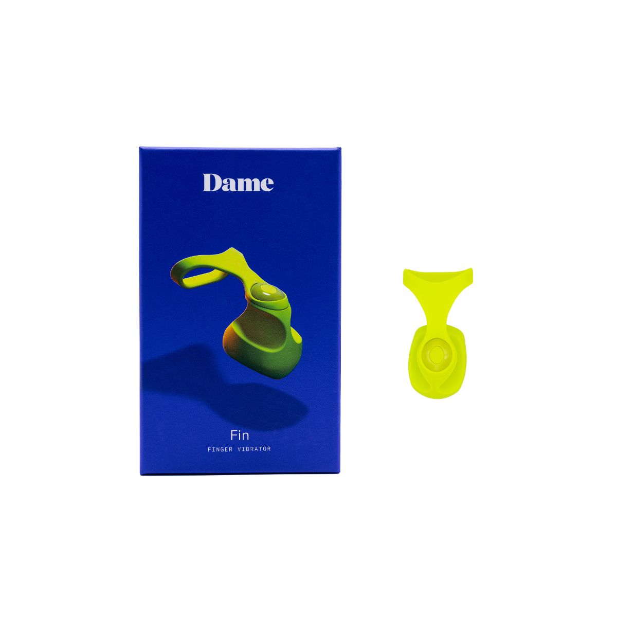 Dame - Fin Finger Vibrator - Citrus