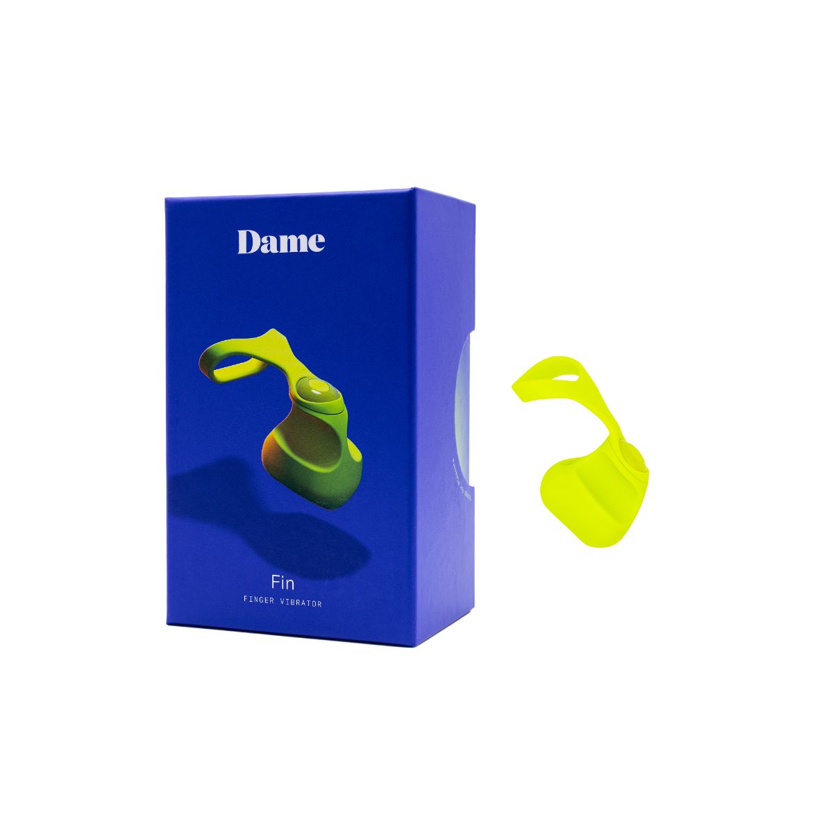 Dame - Fin Finger Vibrator - Citrus