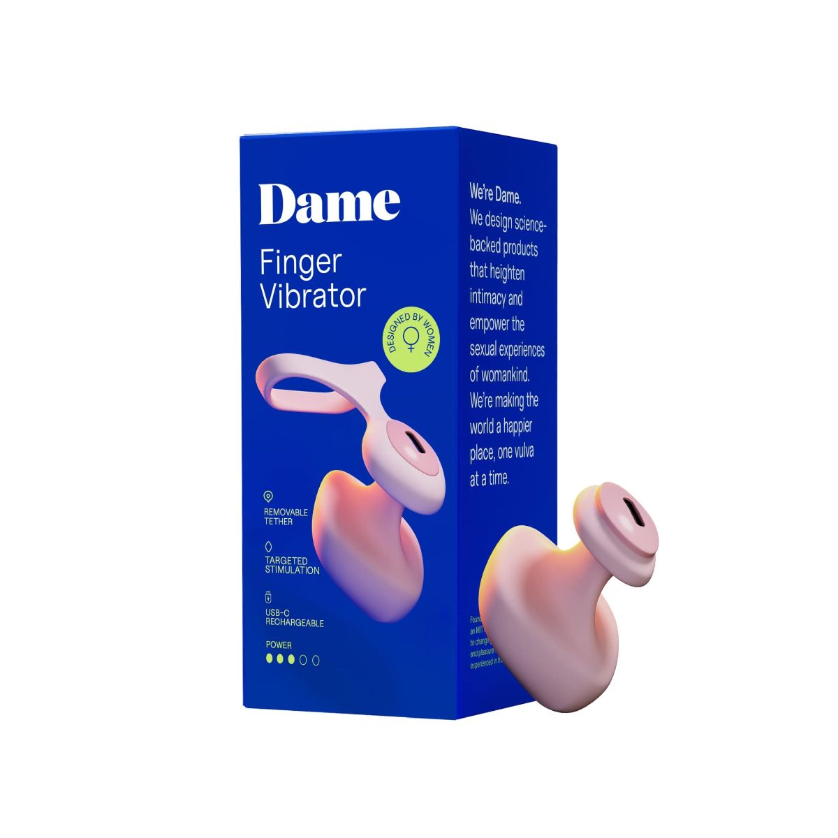 Dame - Fin 2.0 Finger Vibrator - Quartz – Mini Finger Vibrator