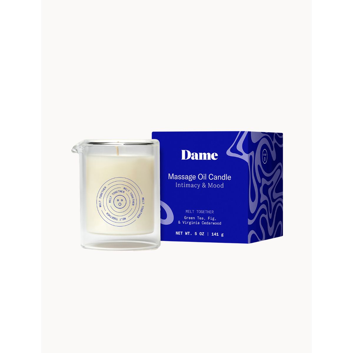 Dame Products – Massage Oil Candle – Melt Together