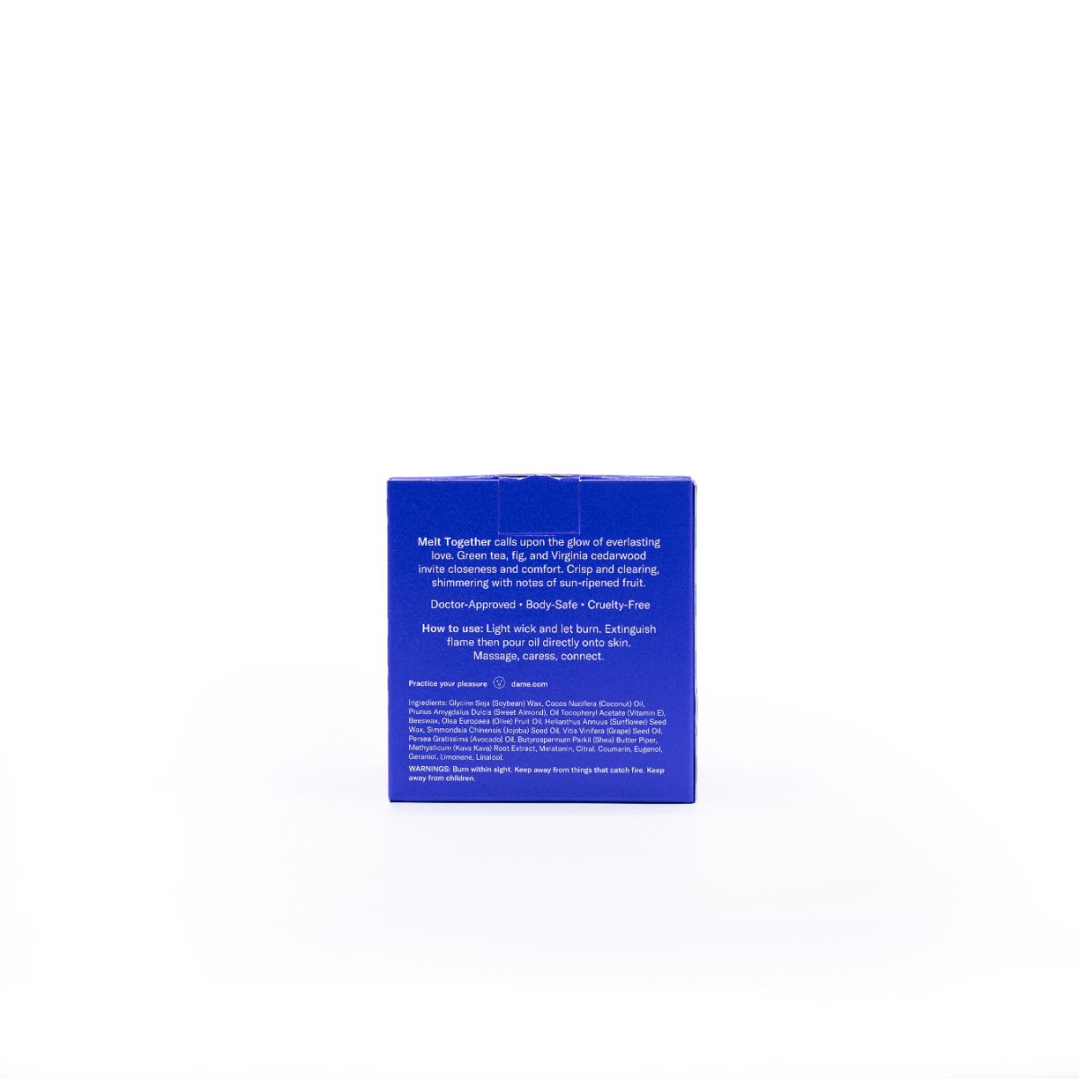 Dame Products – Massage Oil Candle – Melt Together