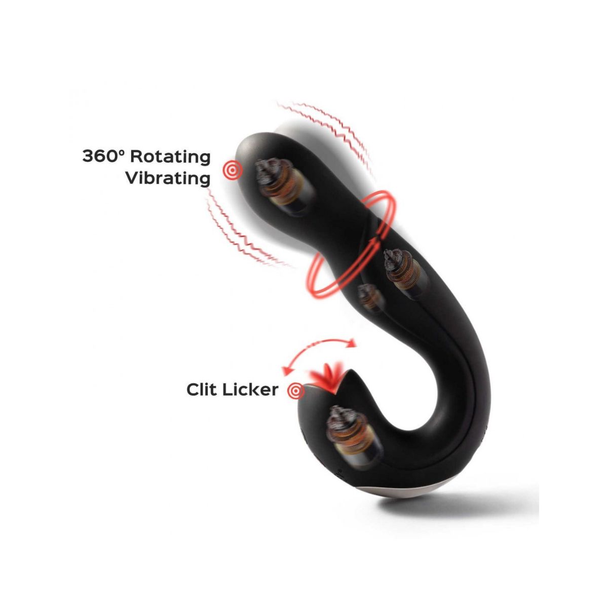HoneyPlayBox – Joi Pro Dual Vibrator – Black – G Spot Vibrator