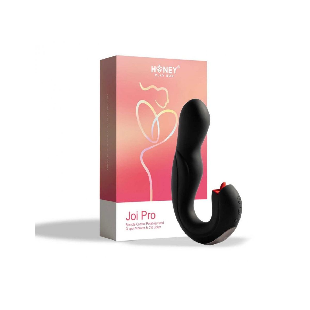 HoneyPlayBox – Joi Pro Dual Vibrator – Black – G Spot Vibrator