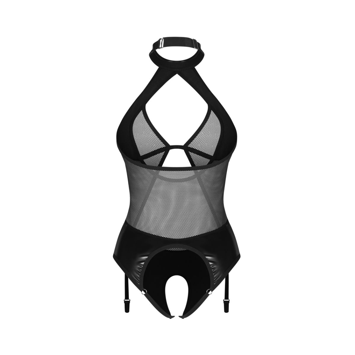 Obsessive – Dominna Crotchless Teddy – Black – Crotchless Knickers