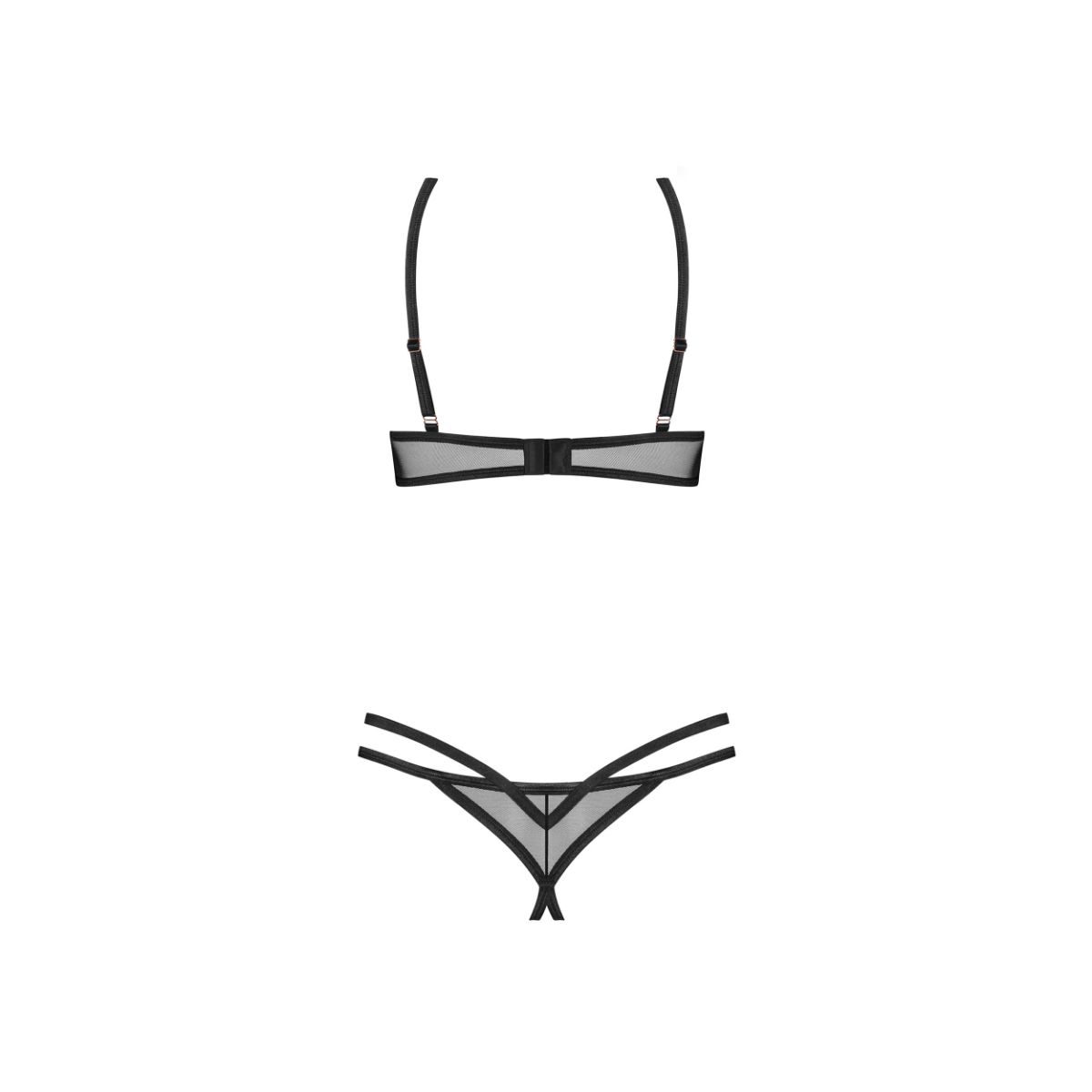 Obsessive – Euridia 2-Piece Crotchless Set – Black