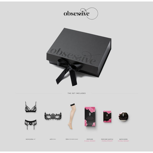 Obsessive – Wonderia Gift Box – Black – Lingerie Set