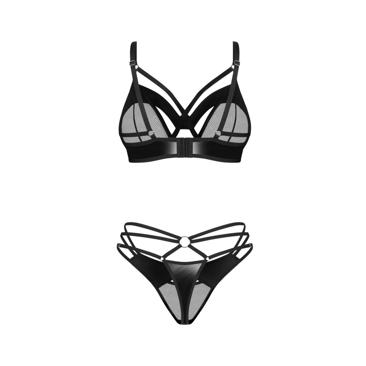 Obsessive – Dominna 2-pcs Lingerie Set – Black – Lace Lingerie Set