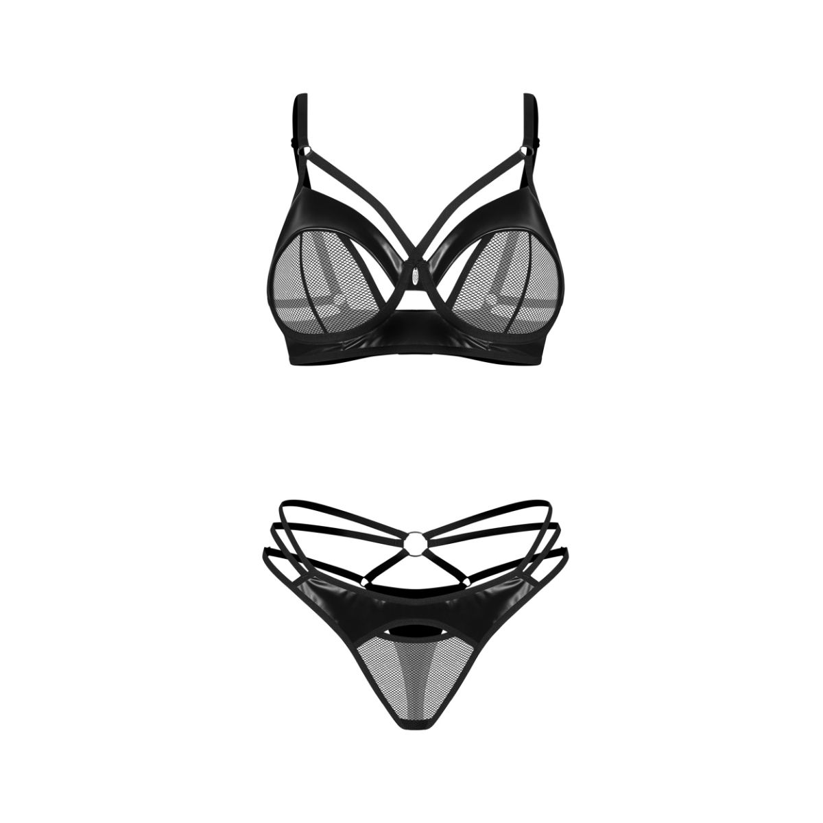 Obsessive – Dominna 2-pcs Lingerie Set – Black – Lace Lingerie Set