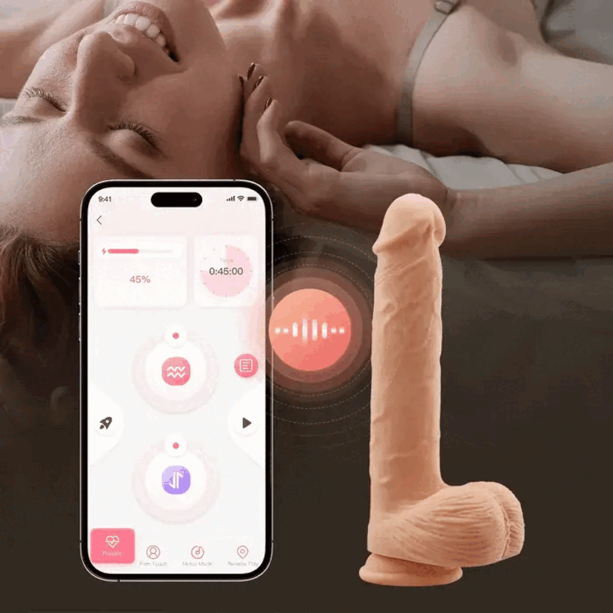 HoneyPlayBox – Kenzo Thrusting Suction Dildo – 23.9 cm – Suction Cup Dildo