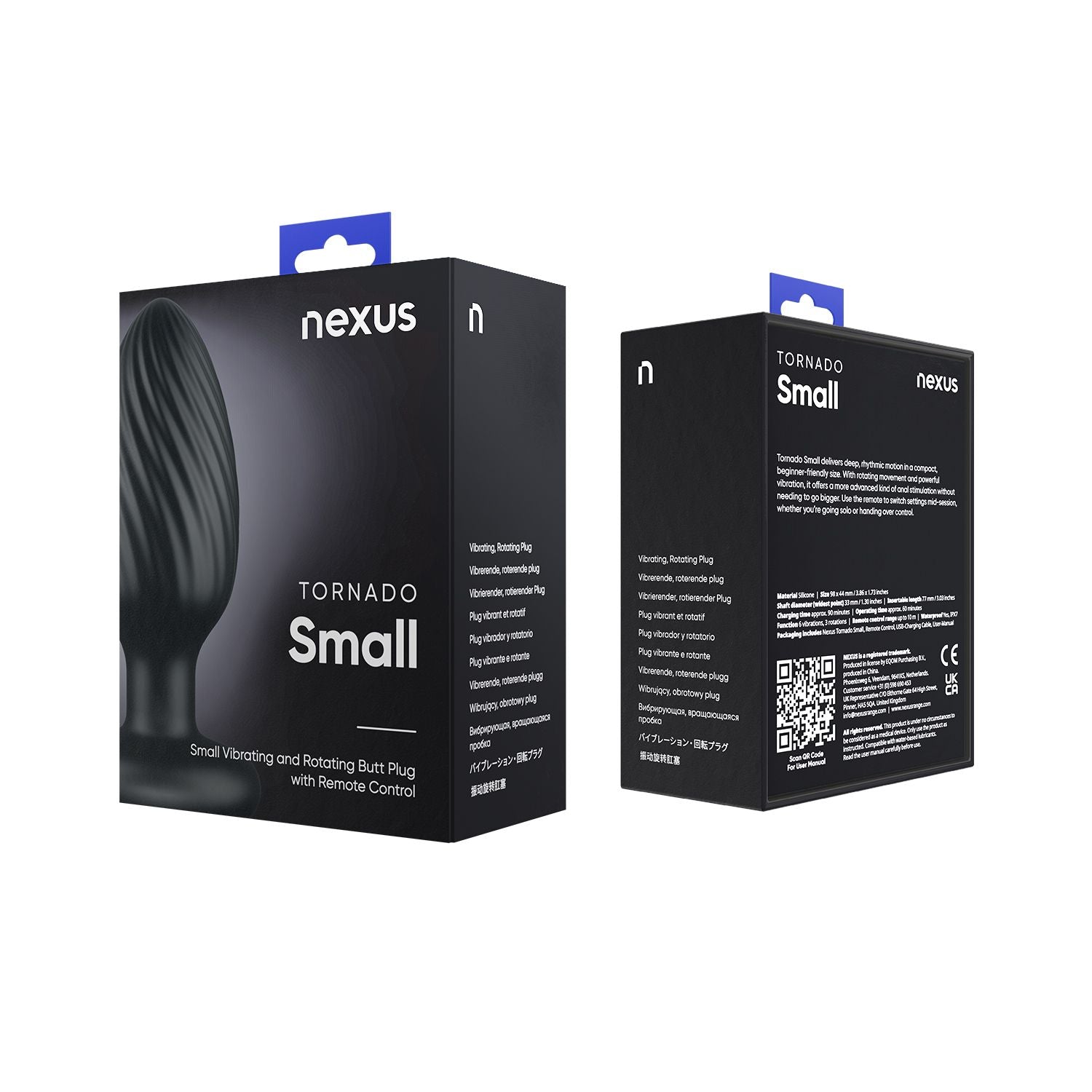 Nexus - Tornado Rotating Butt Plug - Black