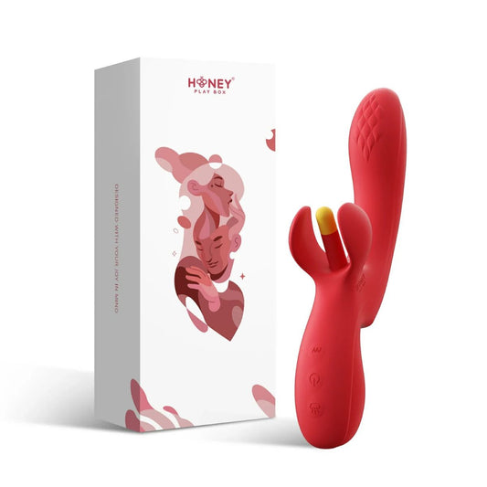 HoneyPlayBox – Fortexa Tapping A-Spot Vibrator – Red – Clitoral Vibrator